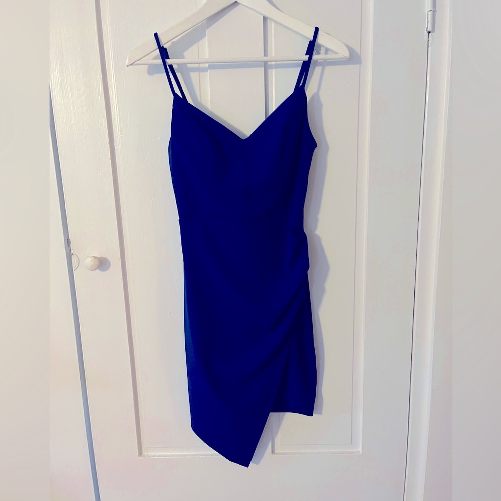 Emerald Sunday blue spaghetti strap dress